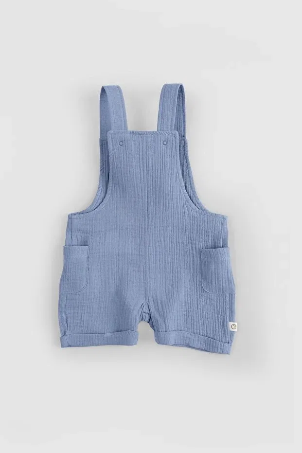 Детский комбинезон для девочек с длинным рукавом Little Gusto, Blue — фото 2