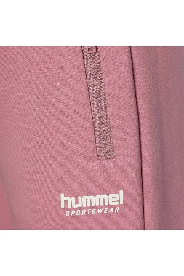 Детские спортивные штаны для девочек хлопковые Hummel, Pink — фото 4