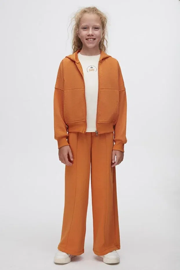 Детский спортивный костюм для девочек с длинным рукавом Nk Kids, Orange — фото 2