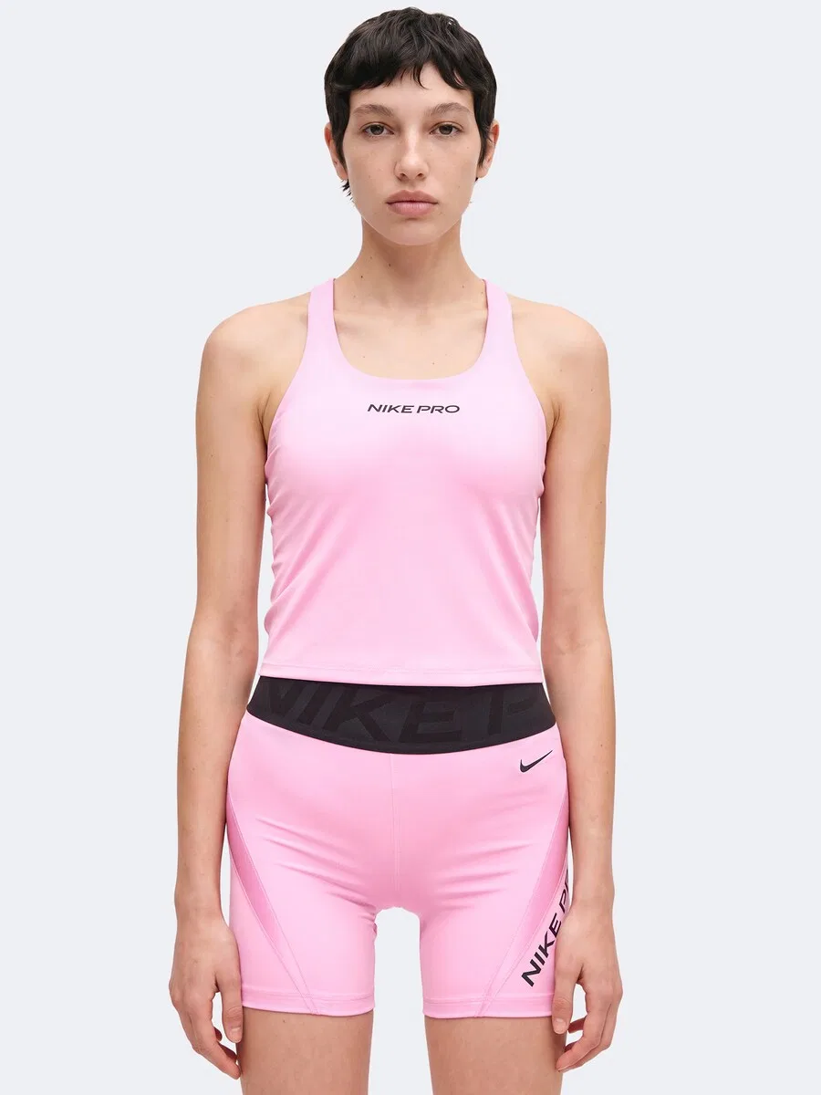 Спортивный топ NIKE розового цвета — фото 2