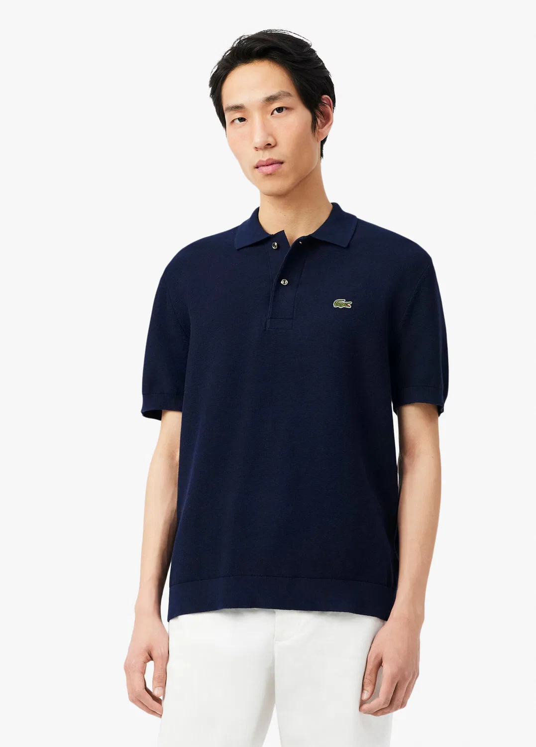 Футболка поло Lacoste Classic Fit, лакиверт — фото 2
