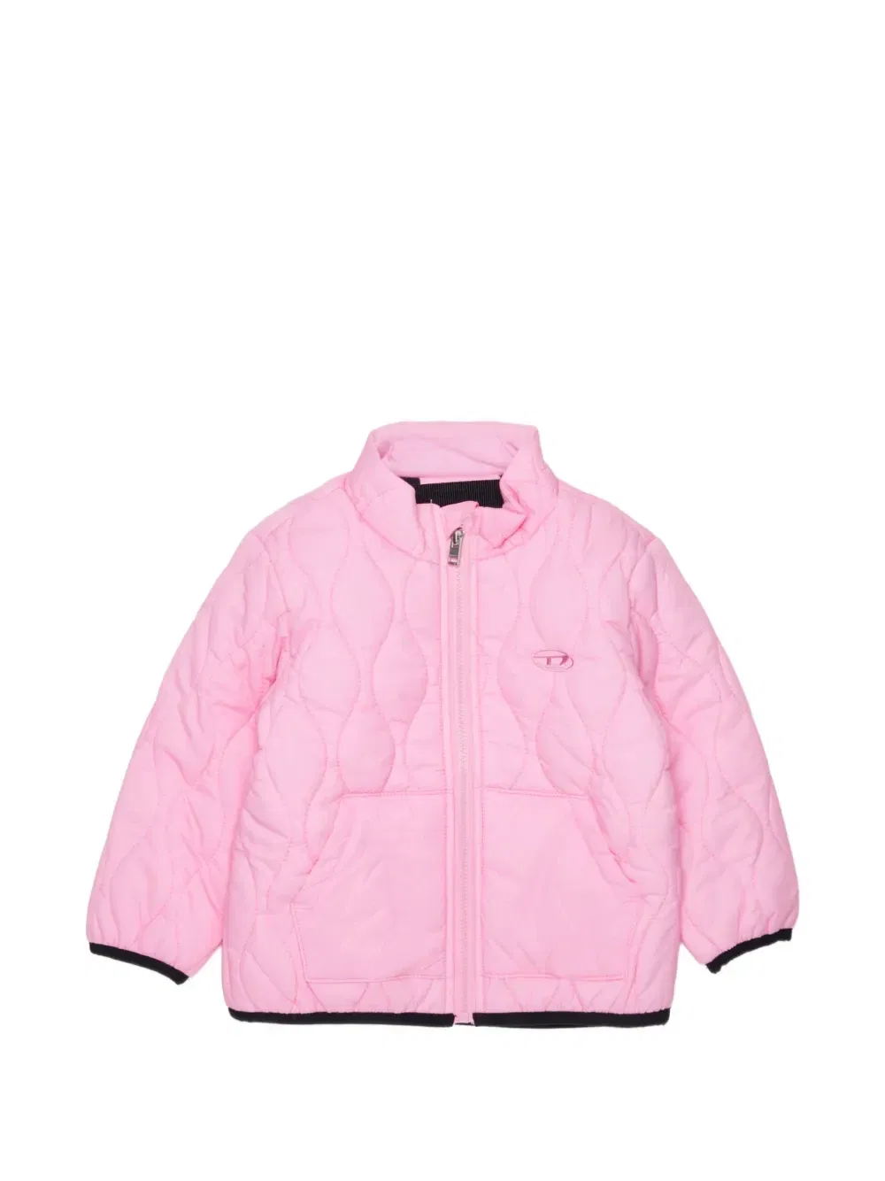 Стеганый пуховик Diesel Kids, розовый