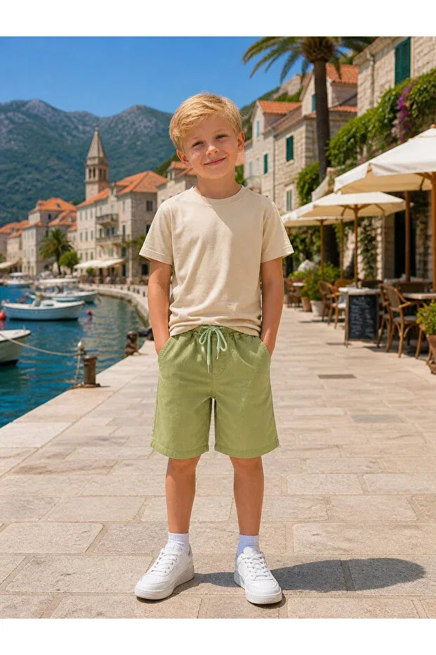 Детские шорты для мальчиков джинсовые Rindo Kids, Green