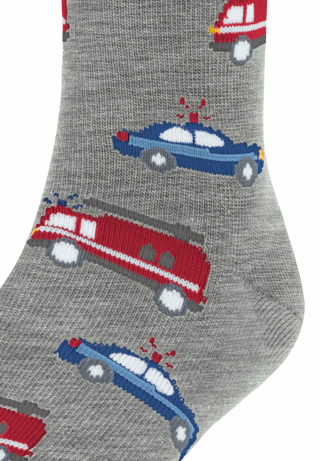 Носки Police and Fire Cars with pattern FALKE, светло-серый — фото 2