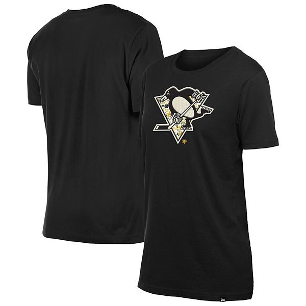 

Женская черная футболка Pittsburgh Penguins Glam Game Floral New Era, Черный, Женская черная футболка Pittsburgh Penguins Glam Game Floral New Era