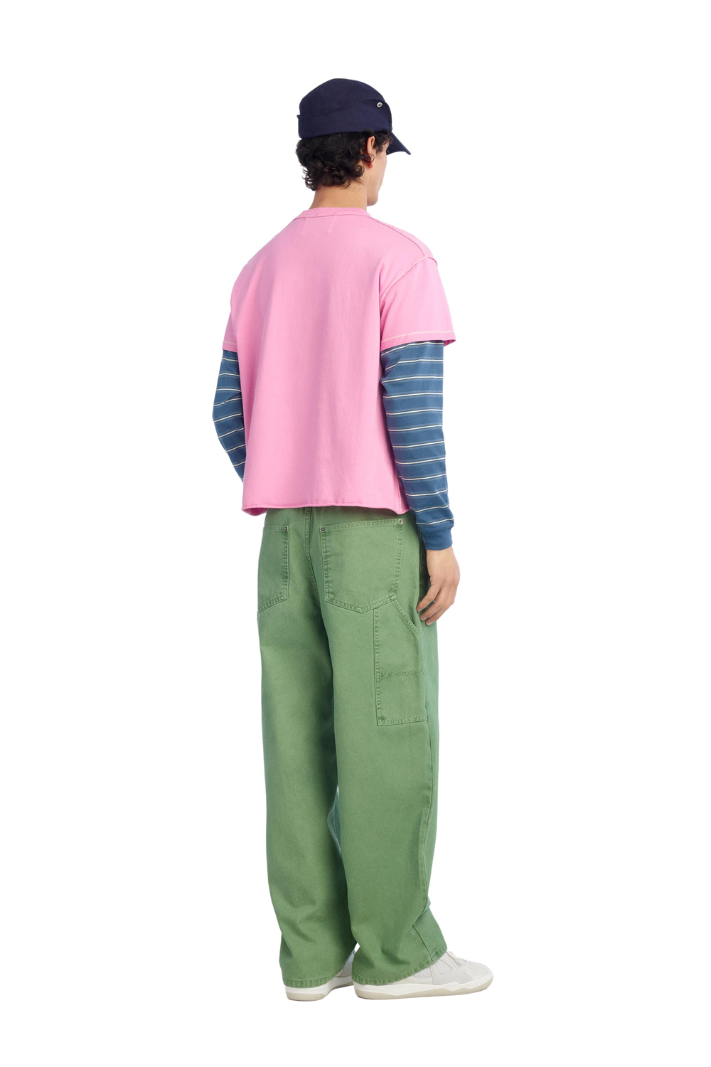Брюки Zara Benito Antonio Collection Relaxed Fit Carpenter With Pocket, зеленый — фото 2