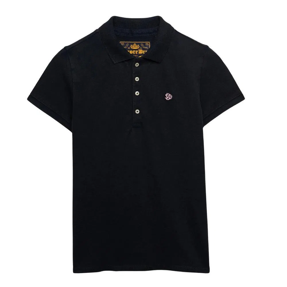 Женское поло Slim Fit Superdry Heritage, Navyblau — фото 3