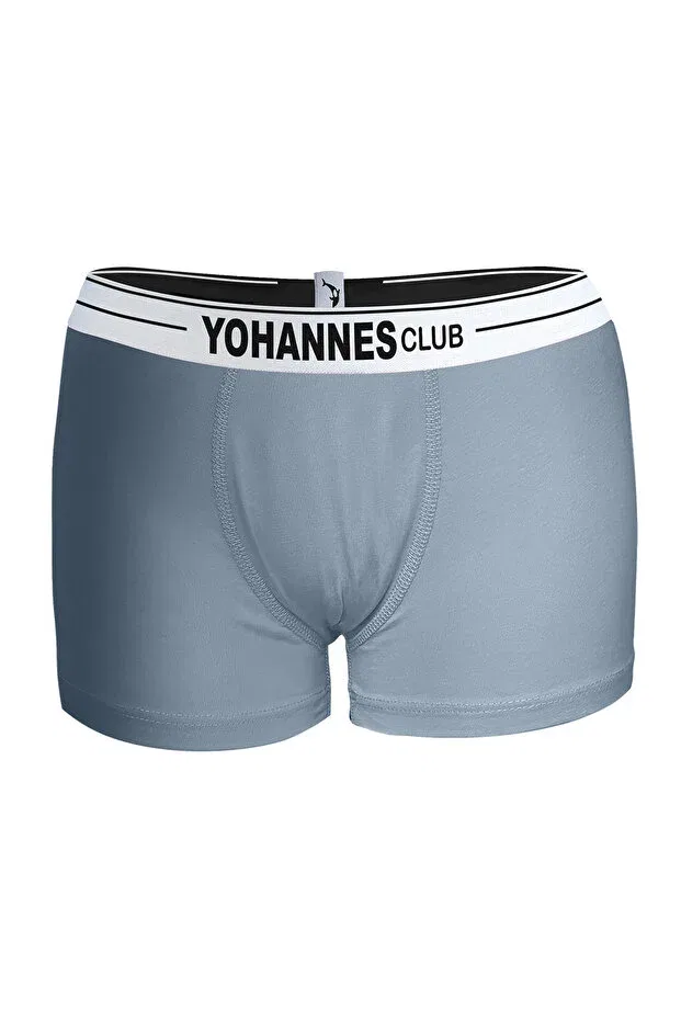 Детские боксеры для мальчиков хлопковые 4 шт Yohannes Club, Cloud Blue Olive Green Cobalt Blue Navy Blue — фото 3