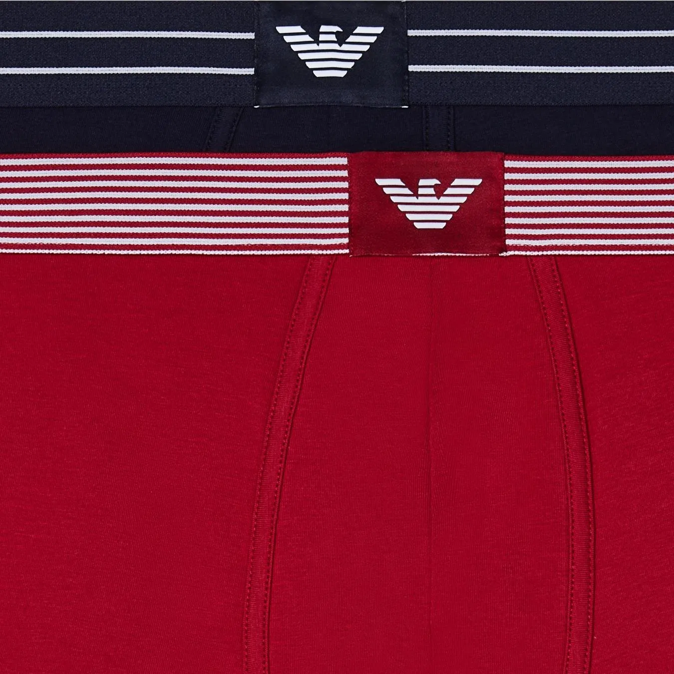 Мужские боксеры 2 шт. Emporio Armani, Red/Marine Blue — фото 4