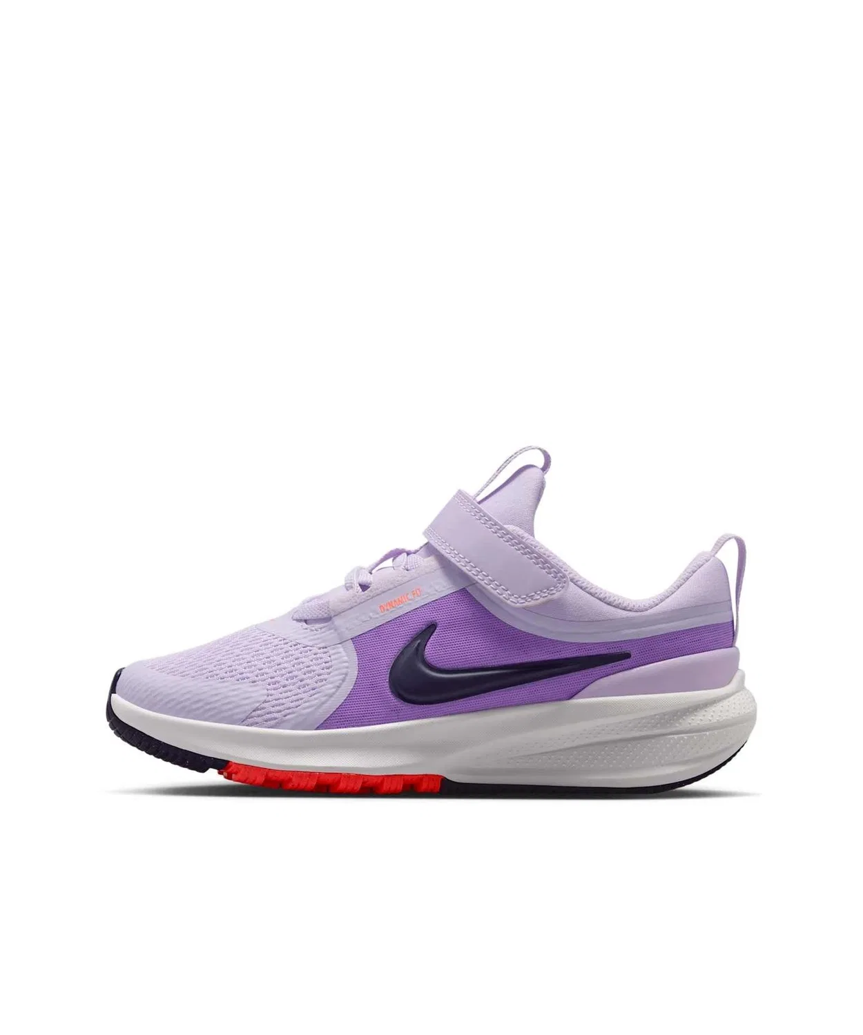 Детские кроссовки с длинным шнурком и липучкой Nike Star Runner 5, Violet Mist