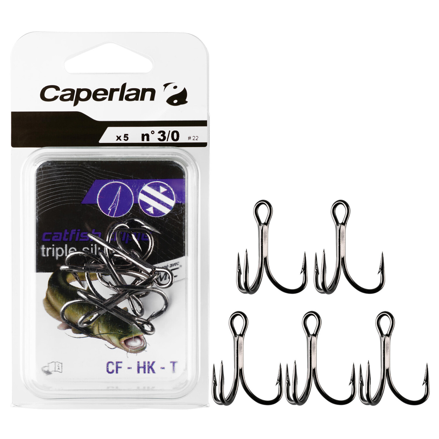 

Тройники для сома CF HK T №3 CAPERLAN