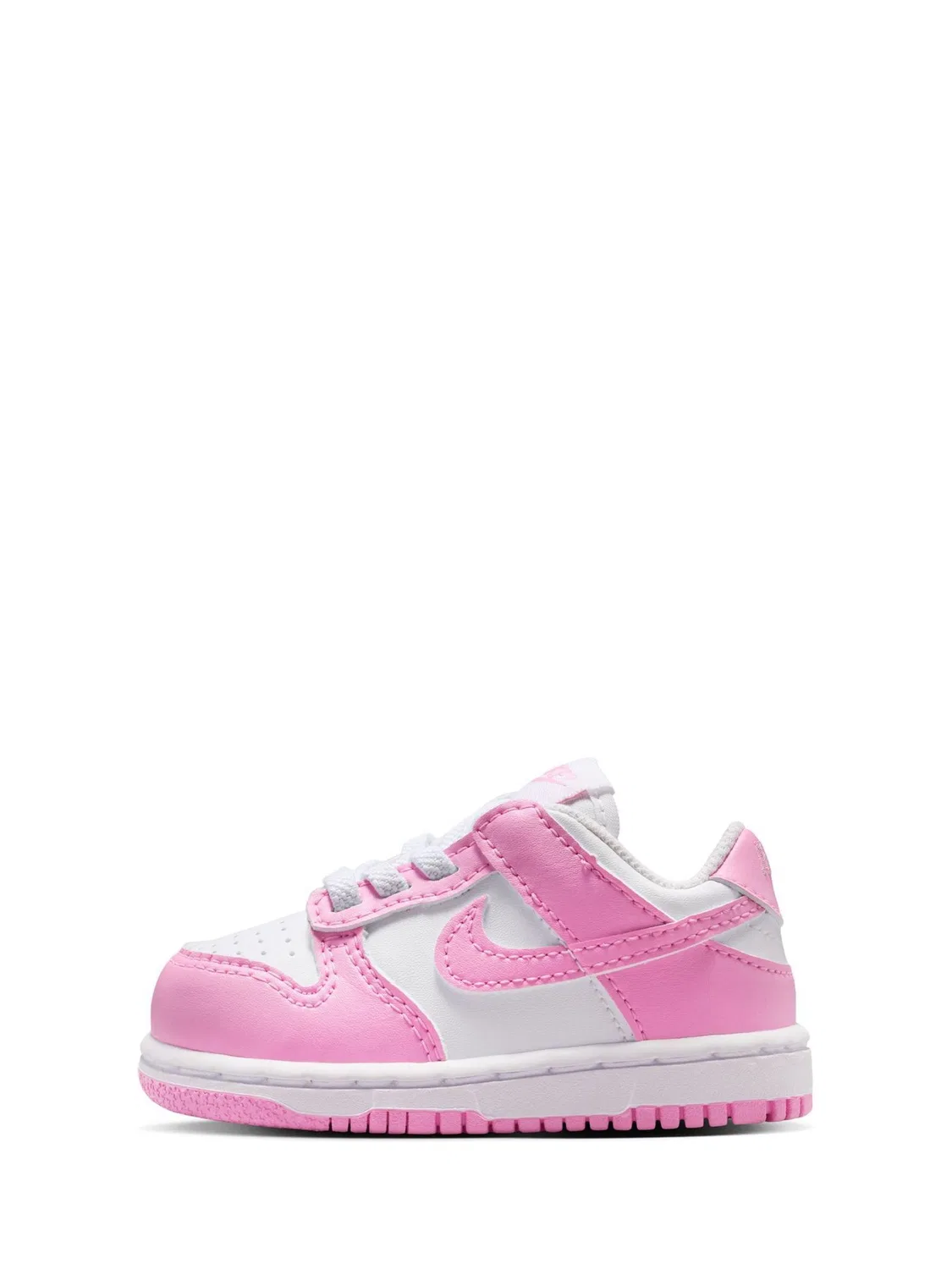 Кроссовки Nike Dunk Low, бело-розовые — фото 2