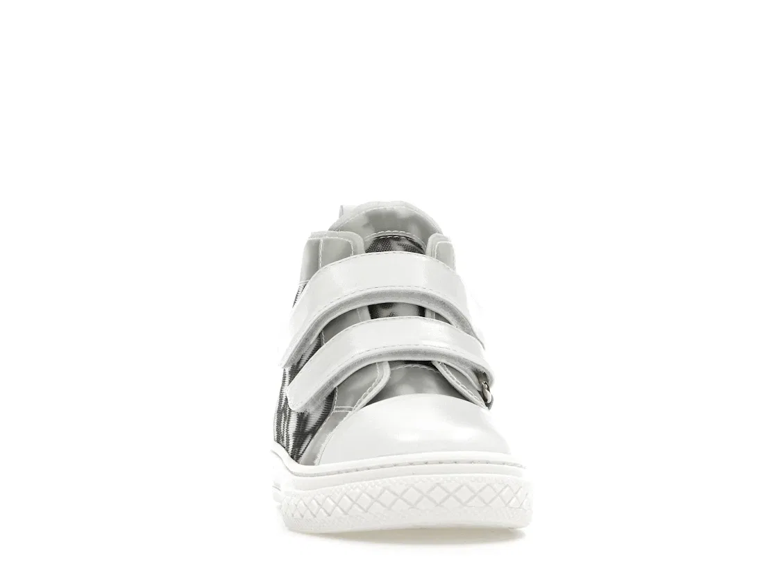 Детские кроссовки высокие с принтом Dior B23 High Dior, White/Black/Dior Oblique — фото 2