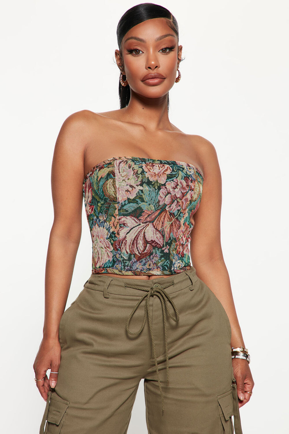 

Топ Fashion Nova TA27940, разноцветный