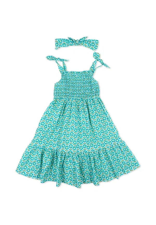 Платье хлопковое Day dress Mayoral, Light blue, светло-голубой