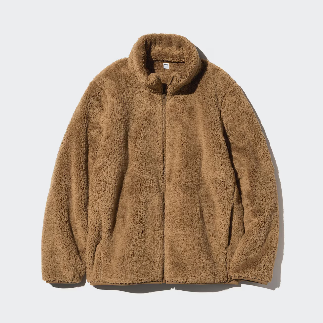 

Пушистая флисовая куртка на молнии Uniqlo, 34 коричневый