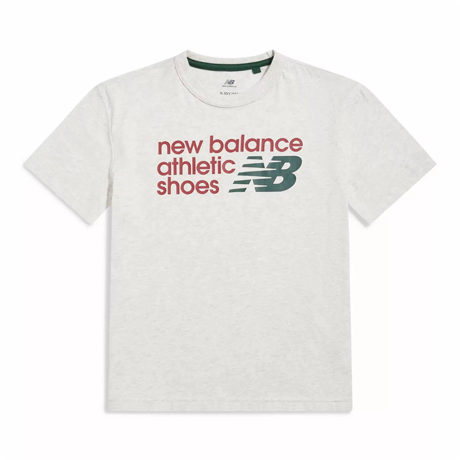 Детская футболка с коротким рукавом и логотипом Athletics Premium Chest Logo New Balance, Ash Heather