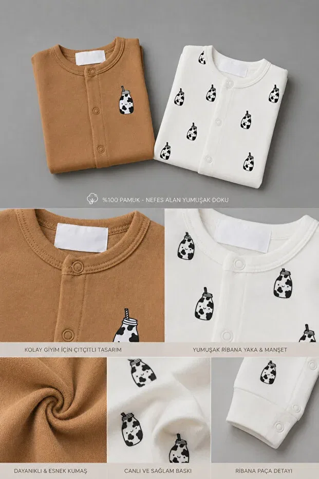 Детский комплект боди и штанишек с принтом My Babies Label, Mix — фото 4