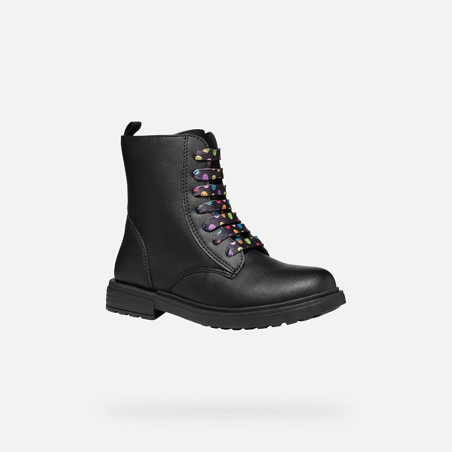 Детские ботинки для девочек J Eclair Girl D Geox, Black Multicolor — фото 3