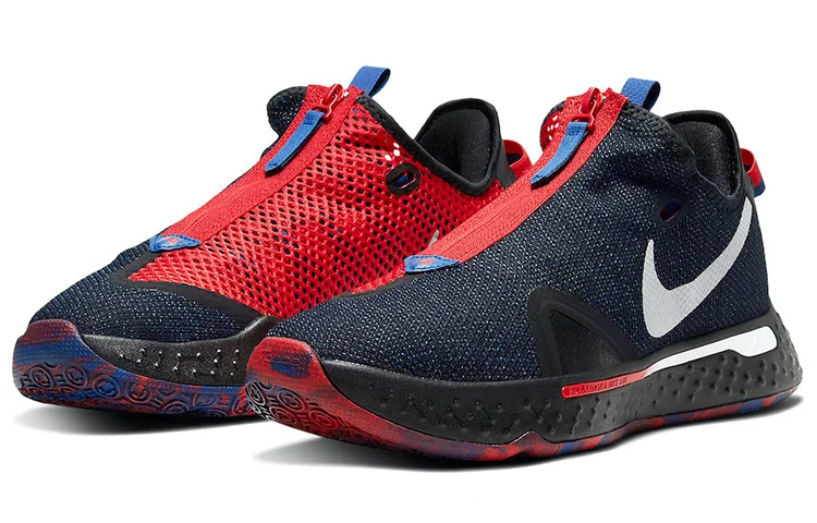 Кроссовки Nike PG 4, темно-синий/белый/красный — фото 3