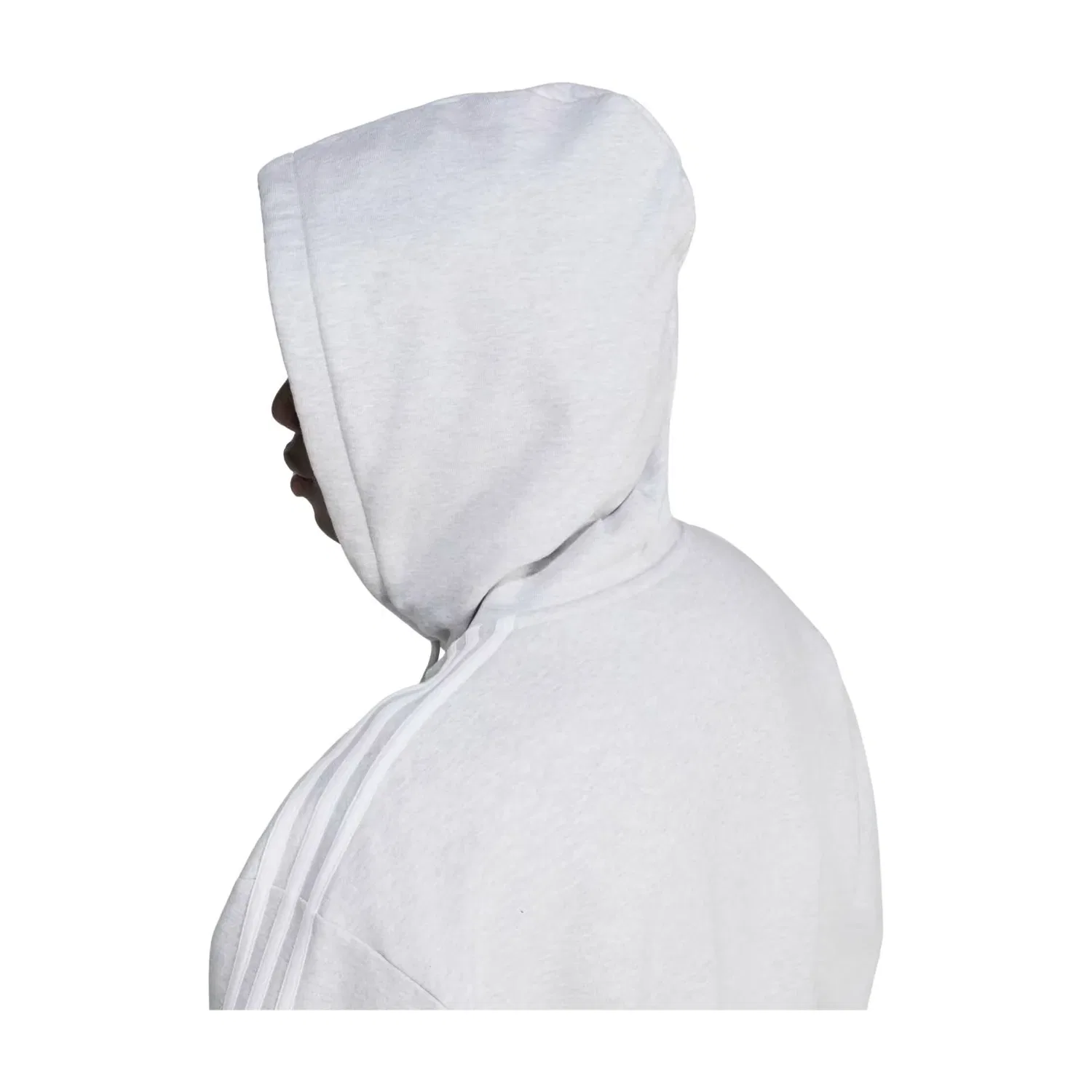 Мужское худи Oversized Zip-Up Hoodie Asia Sizing 'Light Grey Heather' adidas, Light Grey Heather — фото 4