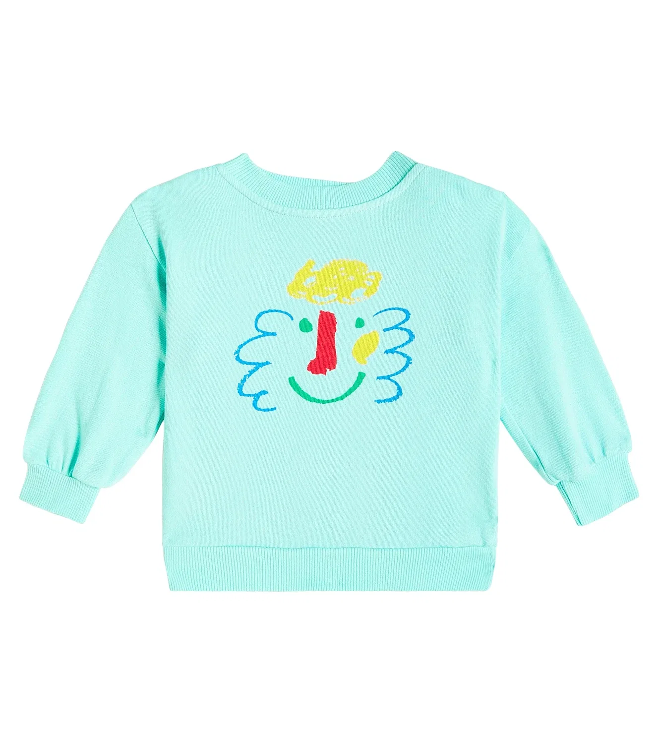 Детская толстовка из джерси с длинным рукавом Happy Face Bobo Choses, синий