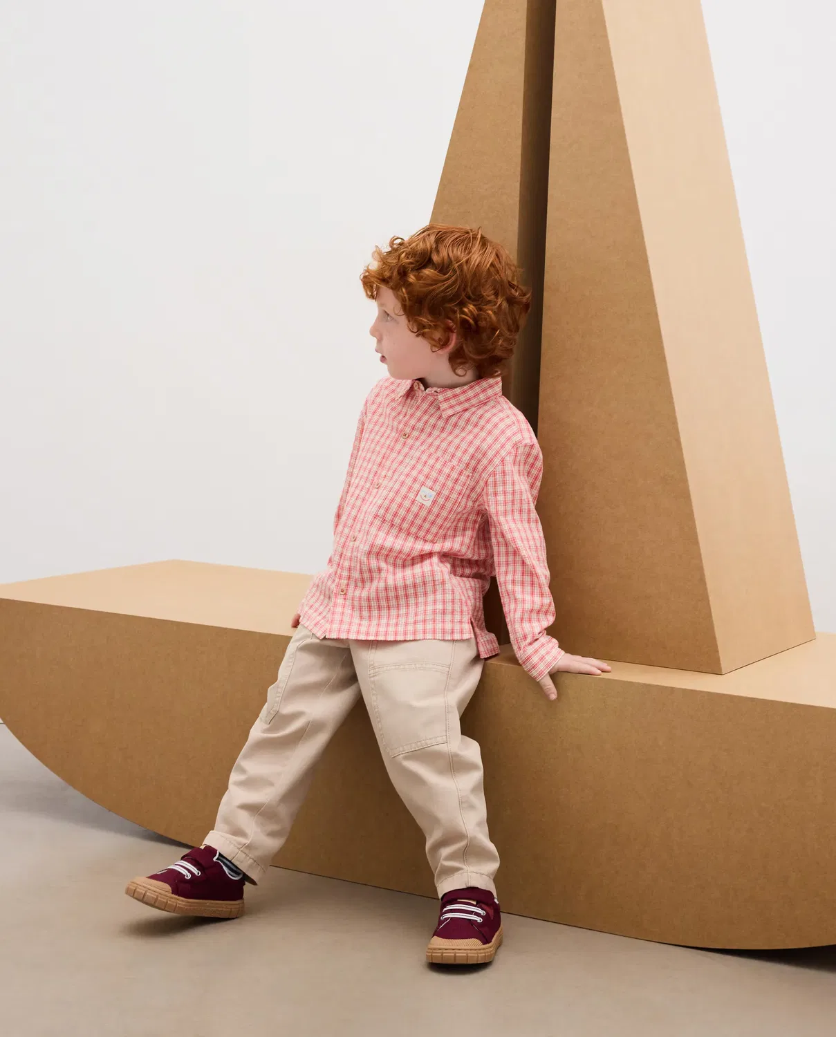 Детские штаны карго для мальчиков хлопковые Kids El Corte Inglés, Beige