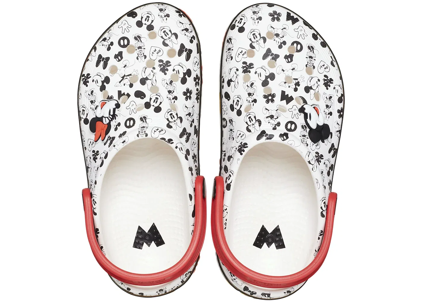 Детские сабо-клоги Crocs Off Court Clog Disney Mickey, White — фото 2