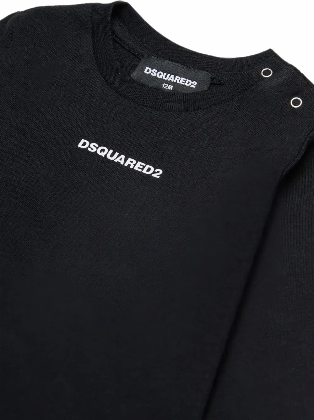Футболка с длинными рукавами и логотипом Dsquared2 Kids, черный — фото 3