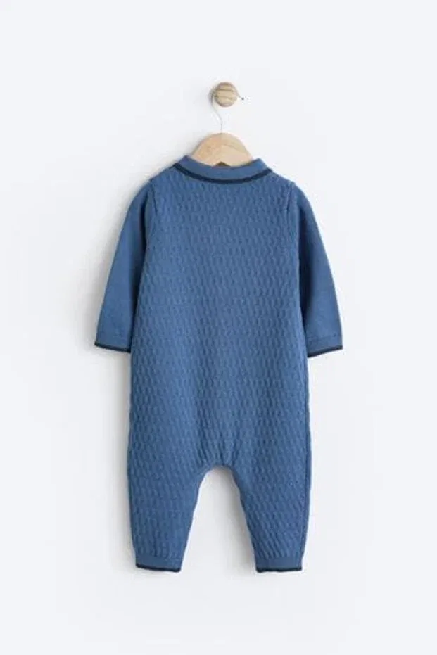 Детский комбинезон для девочек с длинным рукавом Next Baby, Blue — фото 2