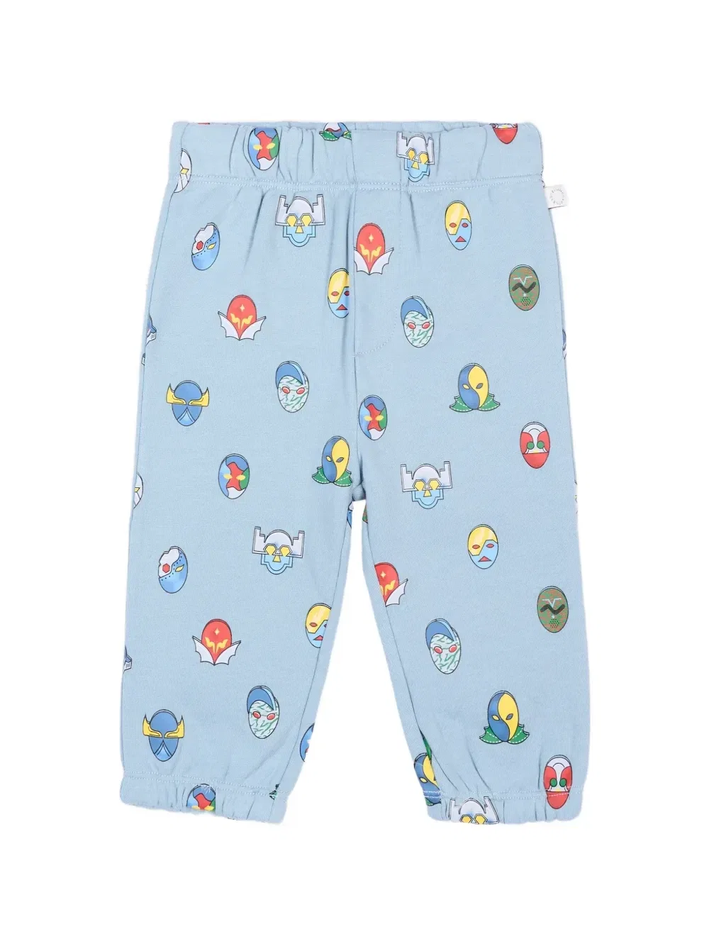 Спортивные брюки с принтом маски Stella Mccartney Kids, синий