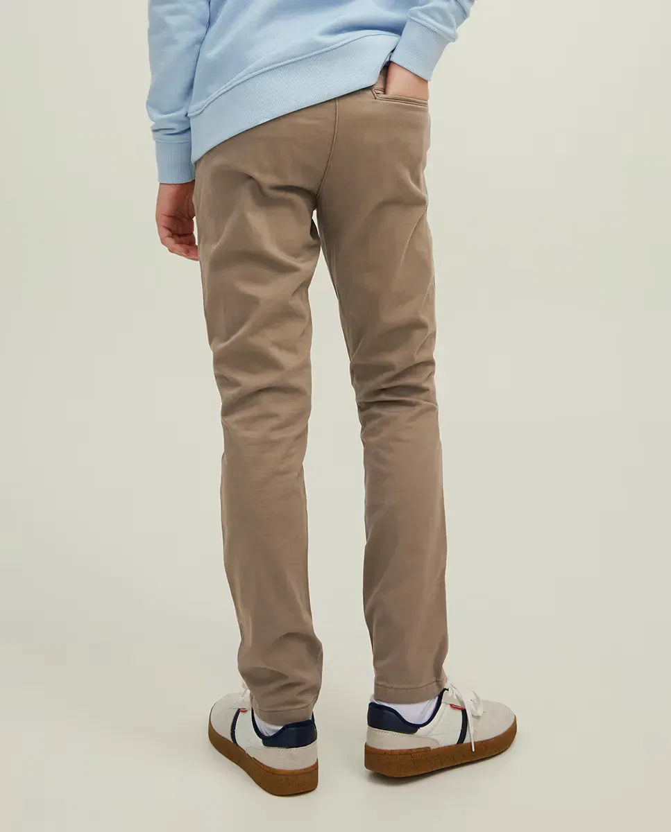 Детские брюки чинос для мальчиков хлопковые Classic Jack & Jones, Beige — фото 3