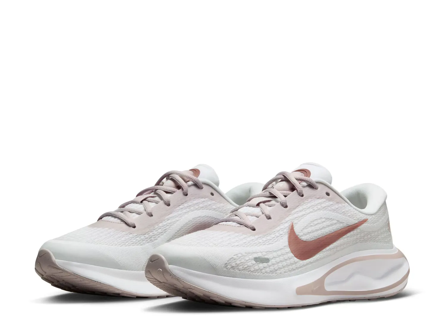 Кроссовки Journey Run Running Shoe Nike, белый/розовый — фото 3