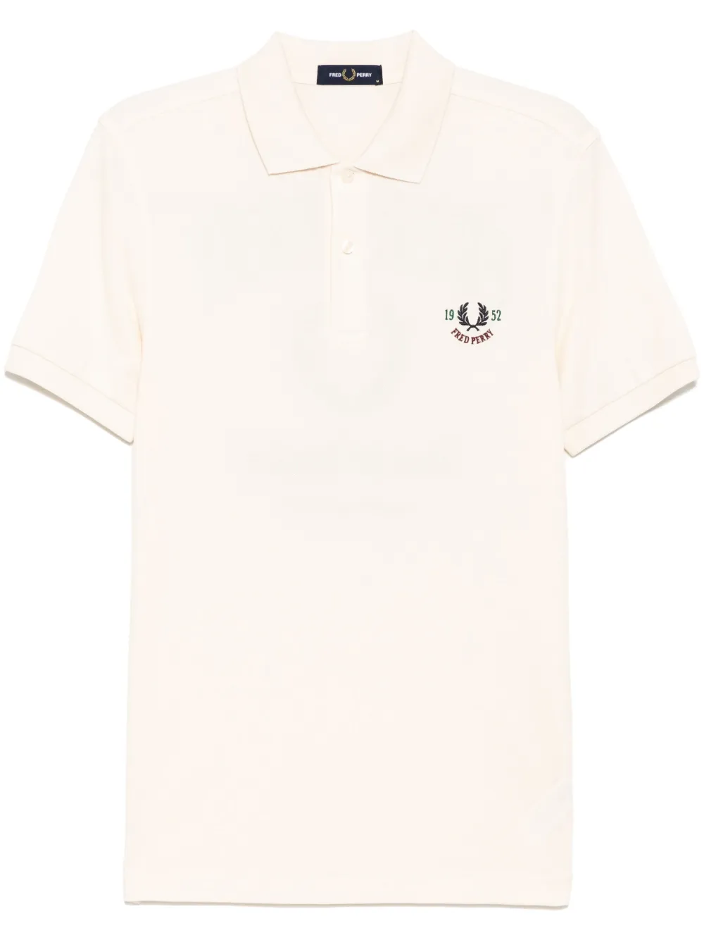 

Рубашка поло с вышивкой Fred Perry, белый