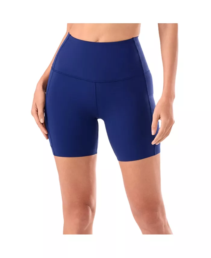 

Женские байкерские шорты Stash & Dash, 6 дюймов Tavi, синий