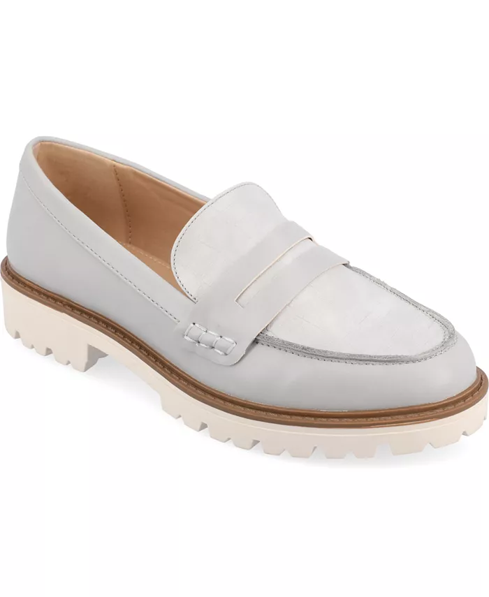 Женские лоферы Kenly без шнуровки Journee Collection, серый