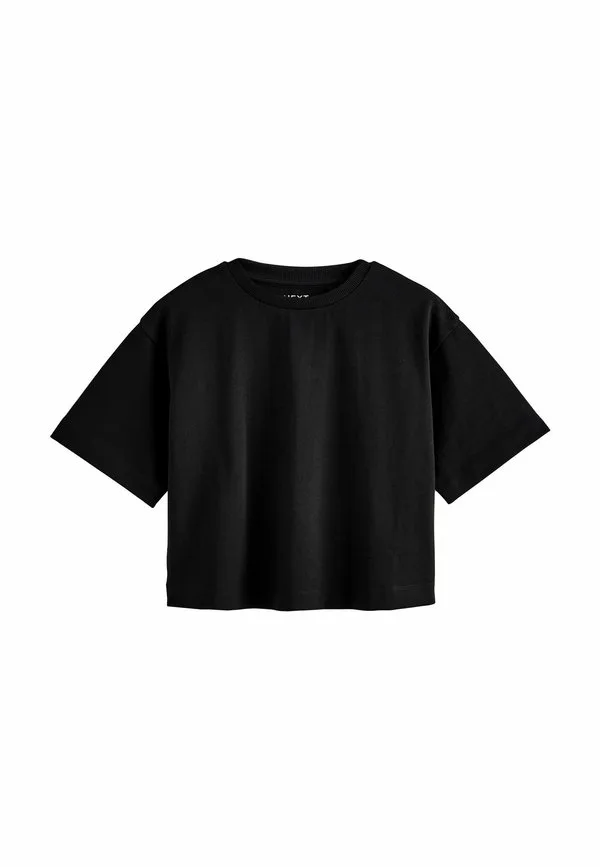 Свободная, плотная, базовая футболка свободного кроя Next, Black
