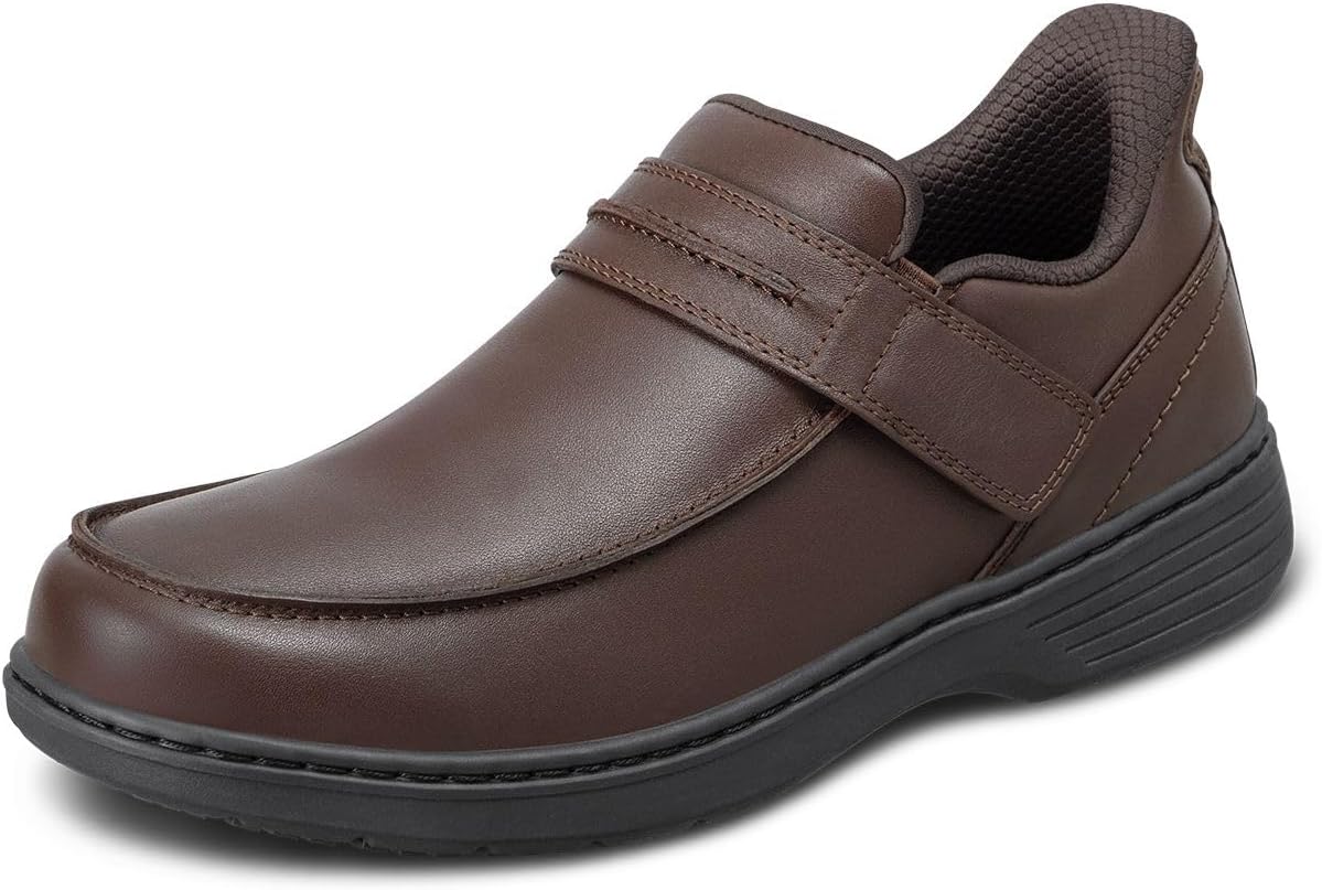 

Мужские ортопедические повседневные слипоны Orthofeet Xavier без застежек, коричневый