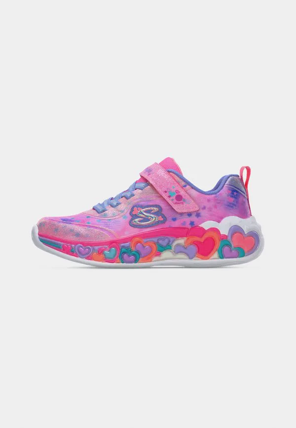 Кроссовки «вечное сердце» Skechers, Light Pink Sparkle/Multi-Coloured — фото 2