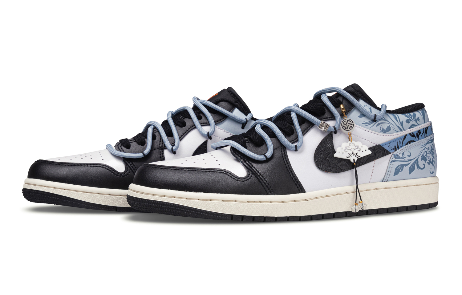 Jordan Кроссовки Air 1 Beyond The Dream Abrasion Resistant Low top Vintage Basketball Unisex Blue Black — фото 4