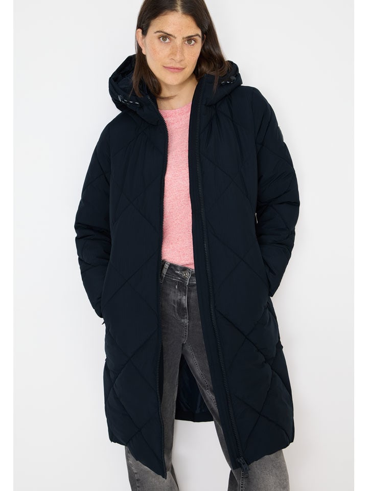 

Cecil Стеганое пальто темно-синего цвета