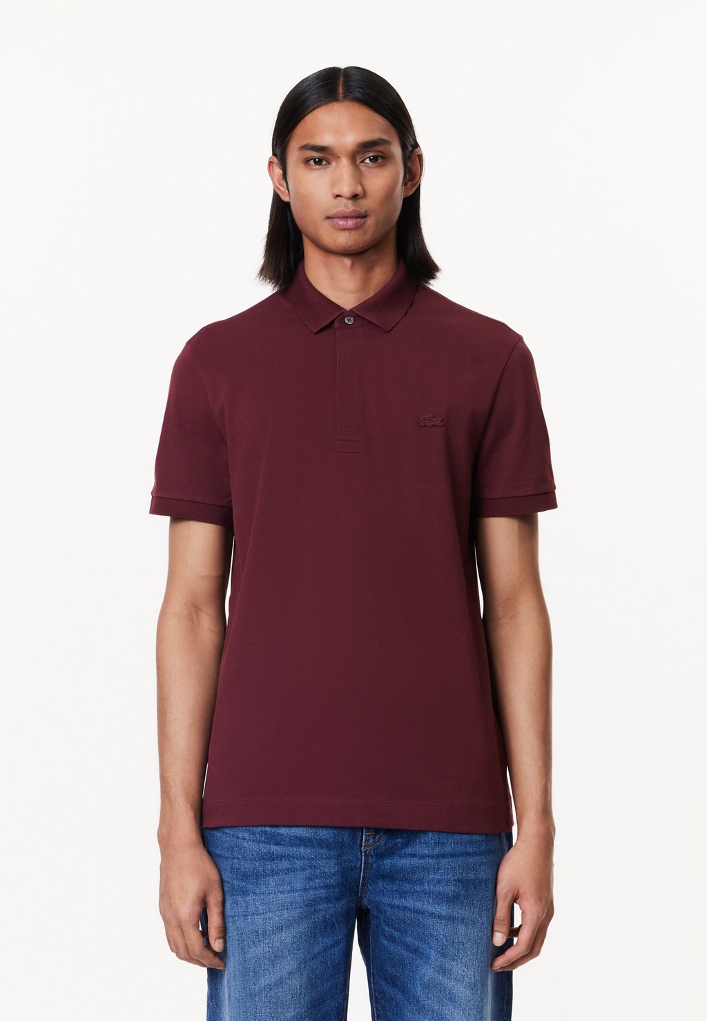 

Поло Lacoste, бордовый