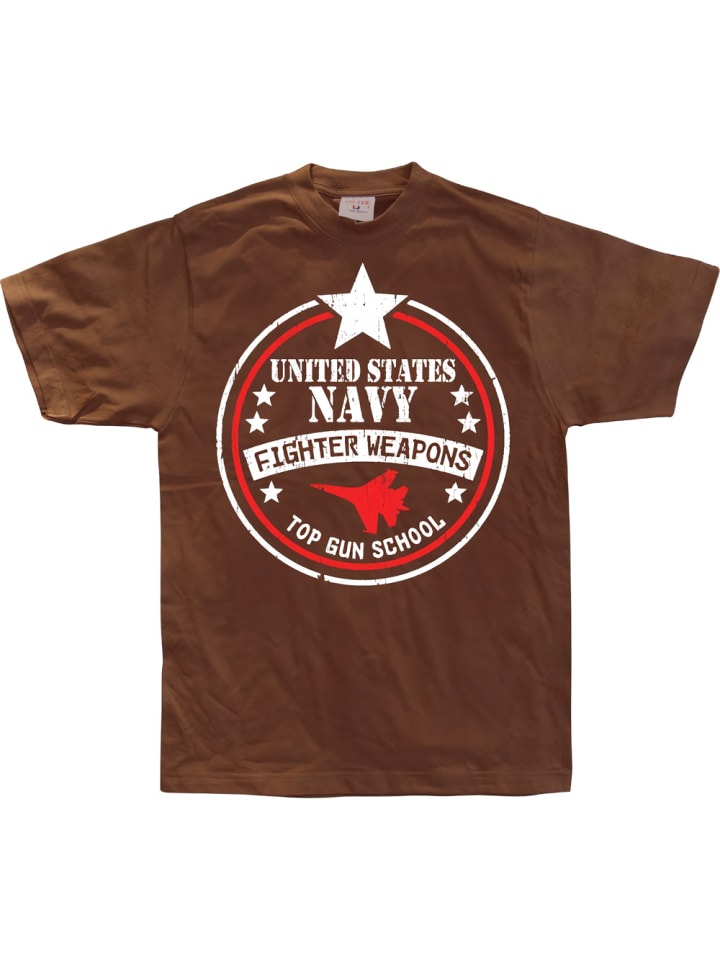 

Футболка School Vintage T-Shirt TOP GUN, коричневый