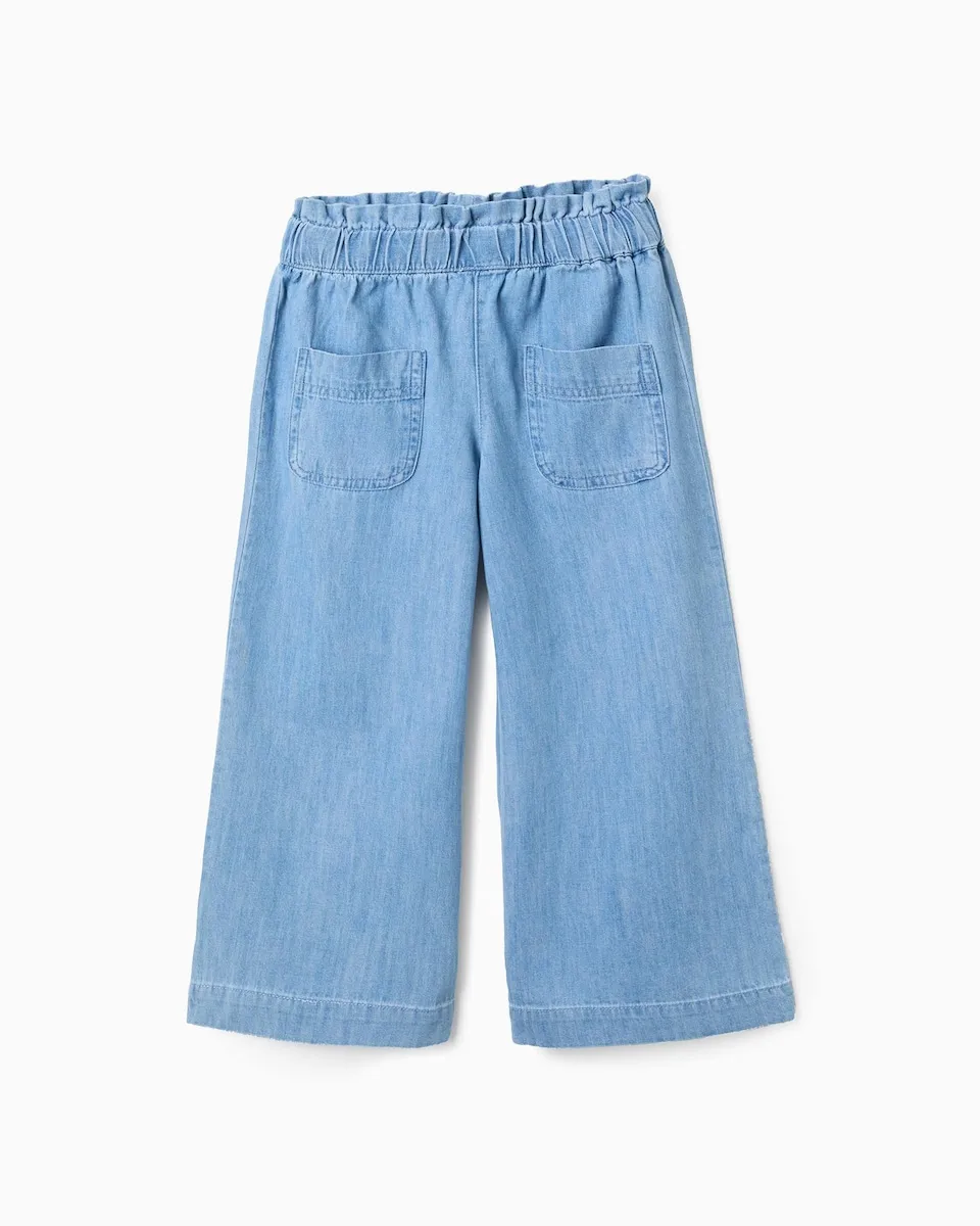 

Детские ковбойские штаны 100% хлопок широкие Zippy, светло-голубой