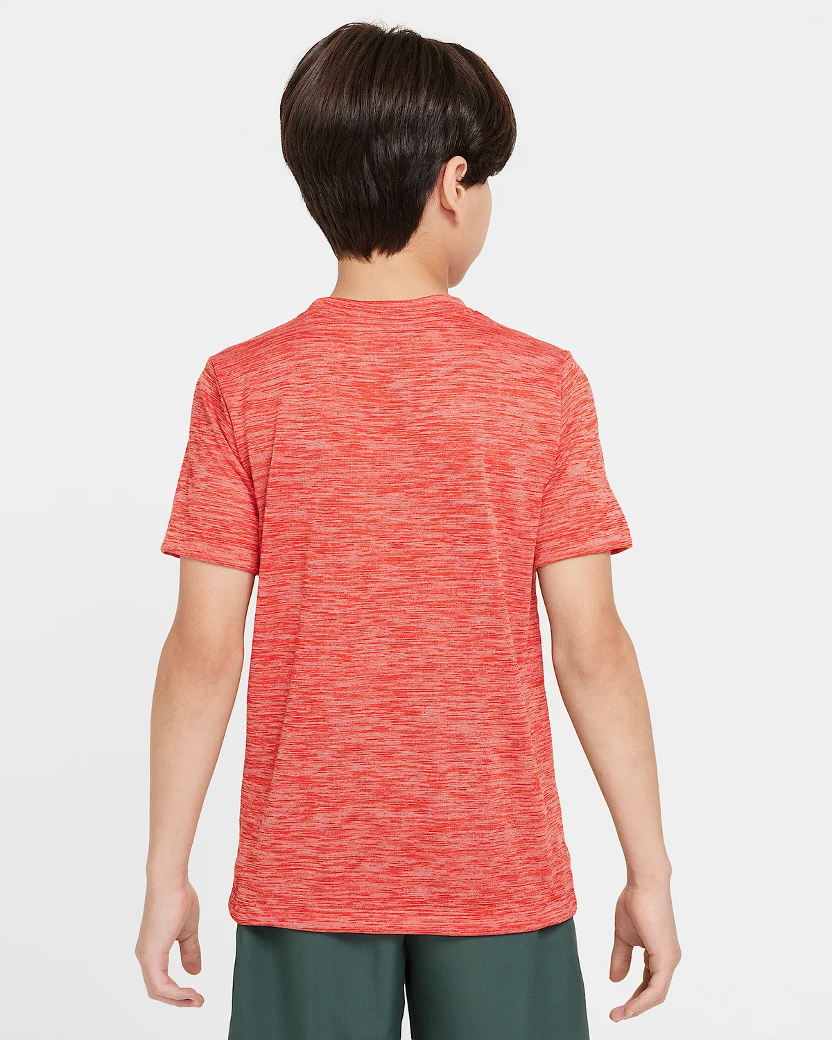 Детская футболка Nike Legend Dri-FIT для тренировок, University Red/Pure/Heather — фото 2
