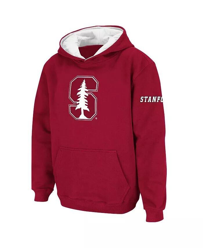 

Пуловер с капюшоном и большим логотипом Big Boys Cardinal Stanford Cardinal Colosseum, красный