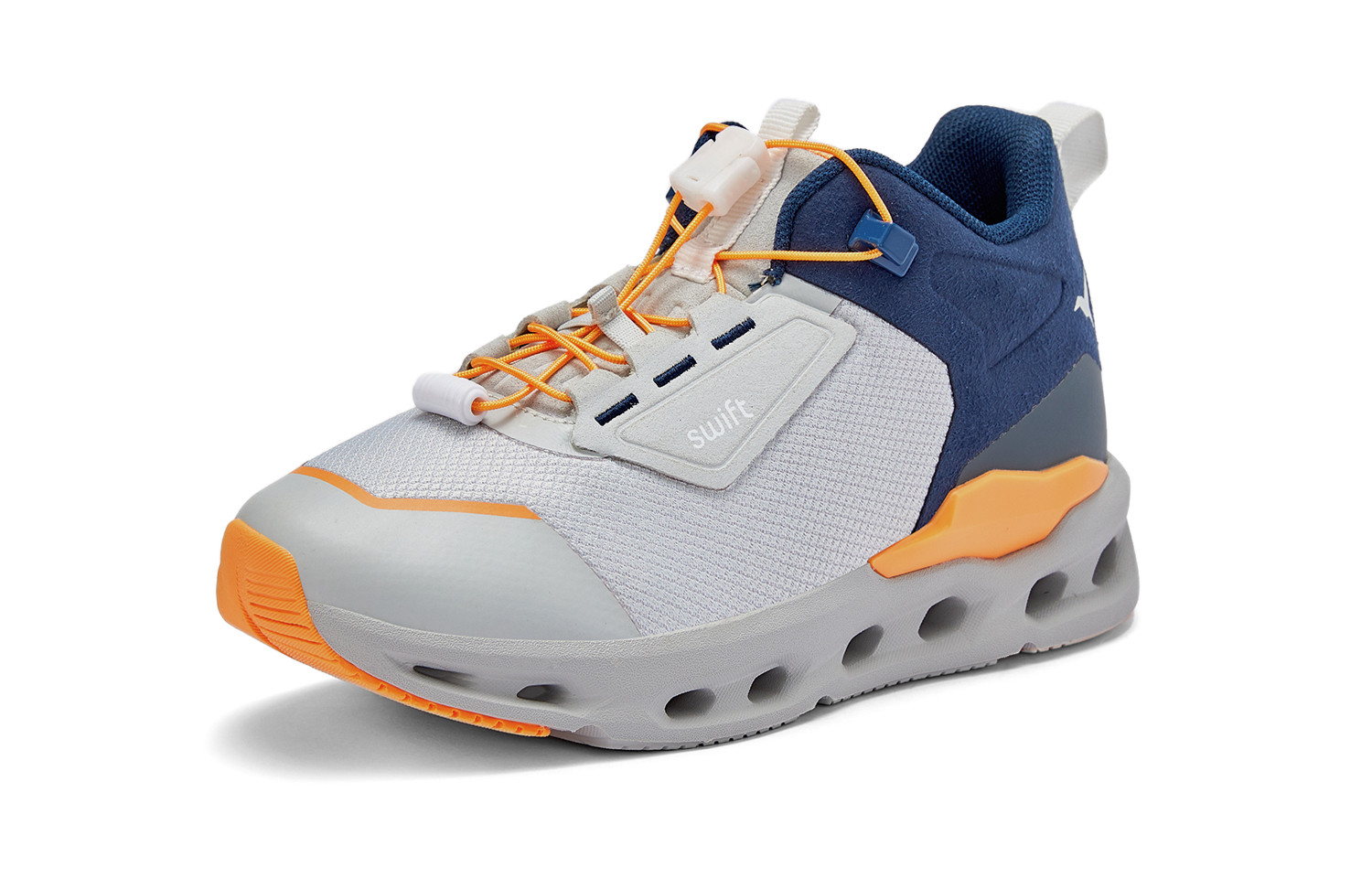 

Кроссовки для бега с низким верхом, амортизацией и поддержкой отскока, противоскользящие, детские SWIFT, оранжевый