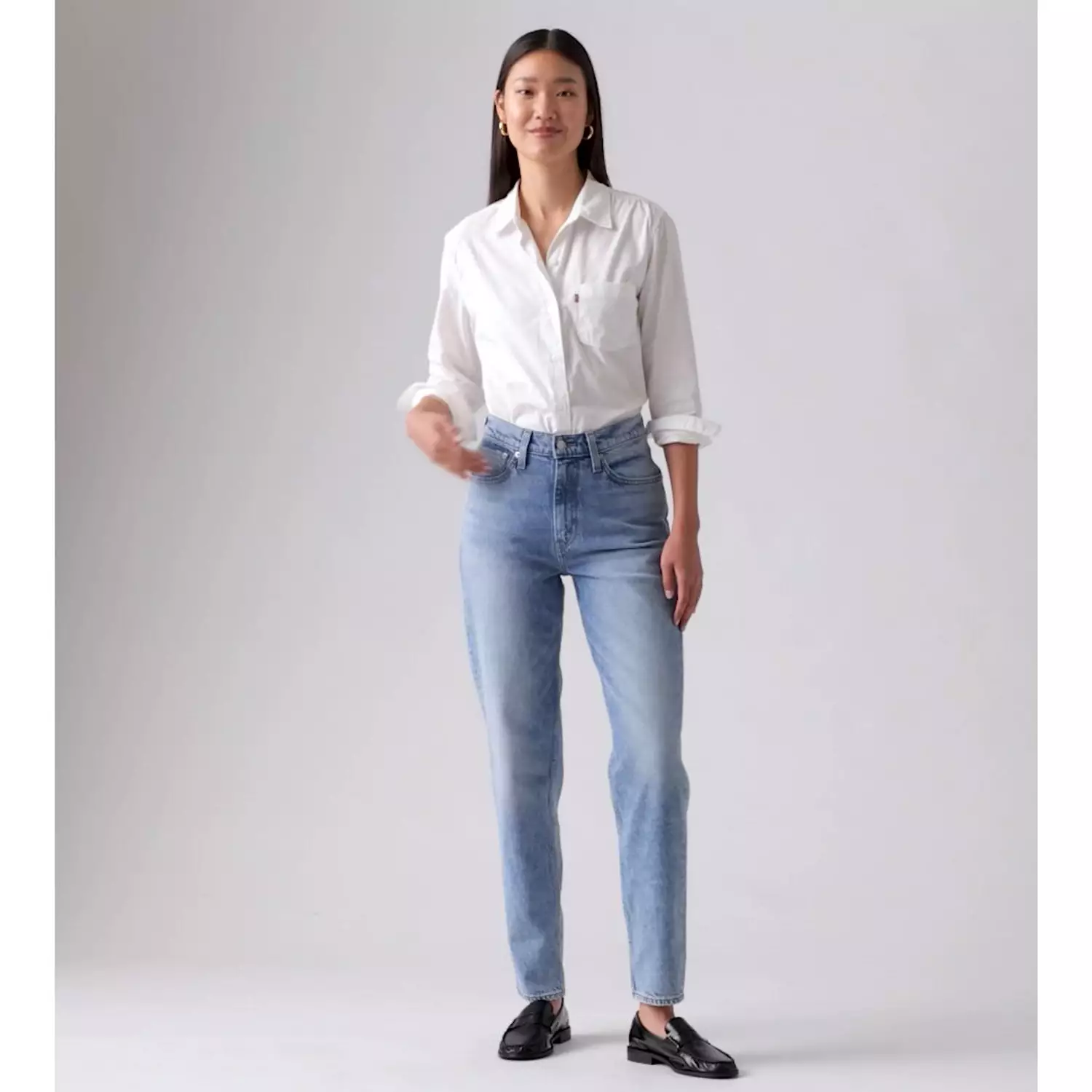 Женские джинсы мамы 80-х годов Levi's, цвет Eroded Way - Dark Wash — фото 4