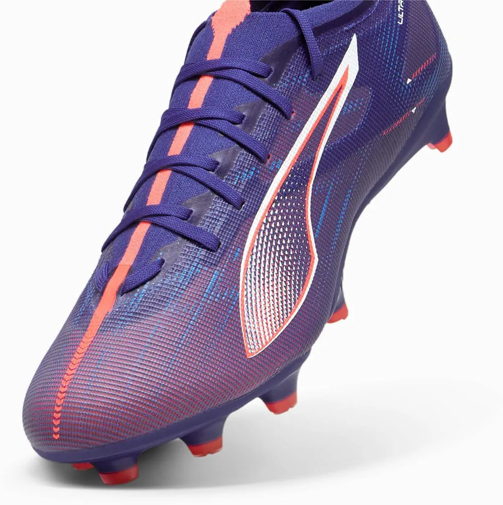 Футбольные бутсы Puma Men's Ultra 5 Match для твердого и искусственного покрытия, белый — фото 3