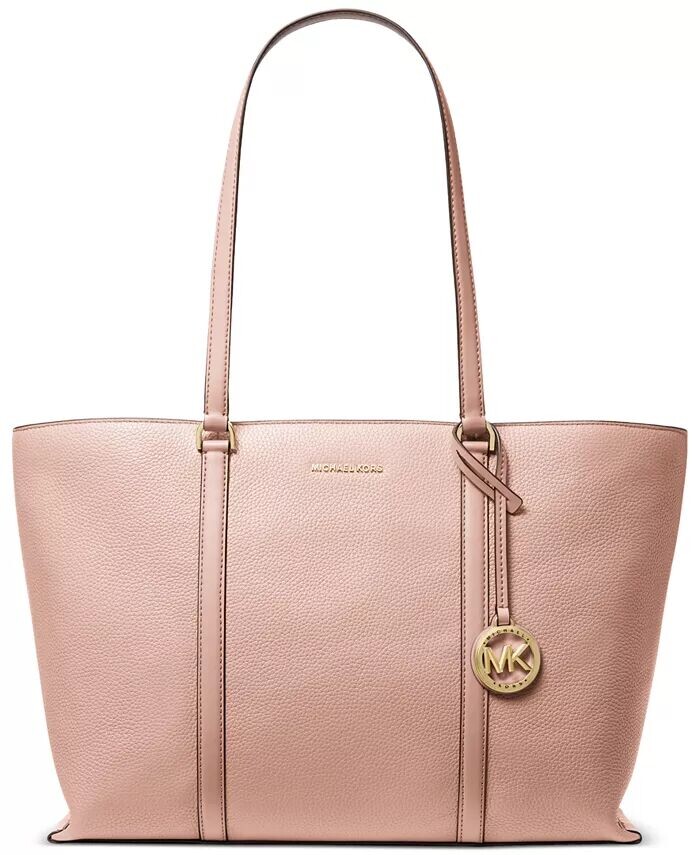 

Большая кожаная сумка-тоут Temple Michael Kors, розовый